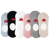 LimLim Eyes Heart You No Show socks - White