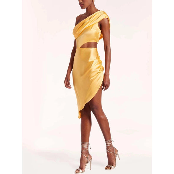 Amanda Uprichard Marilyn Midi Dress - Citron 