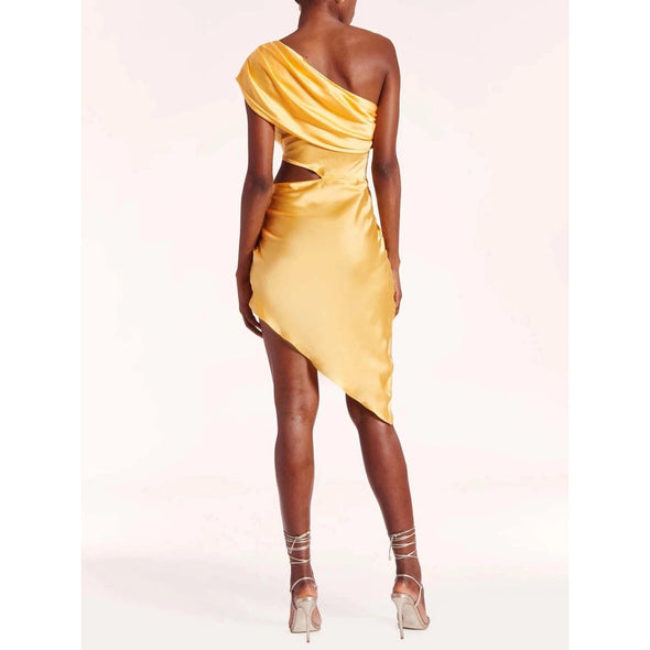 Amanda Uprichard Marilyn Midi Dress - Citron 