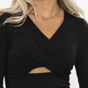 Bailey 44 Cora Long Sleeve Top - Black. 