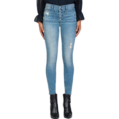 Black Orchid Denim Ava Patch Pocket High Rise Skinny - One Last Time 