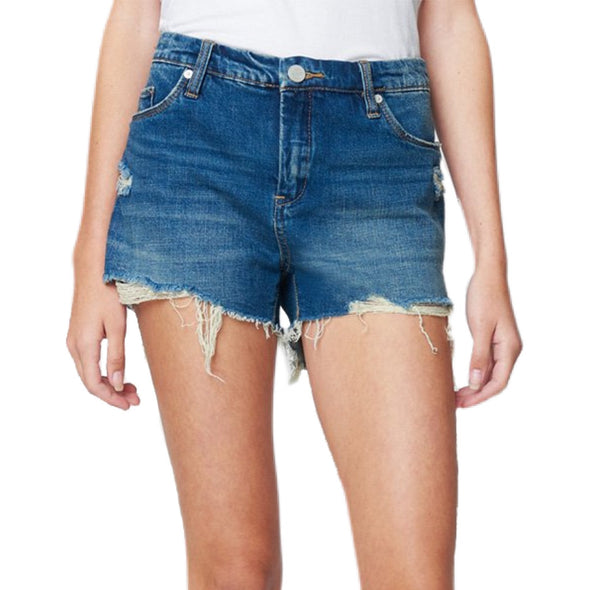 BLANKNYC Shake It Out Mid Rise Short - Blue 