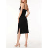 Bobi Cowl Midi Dress - Black 