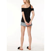 Bobi One Shoulder Cut Out Tee - Black 