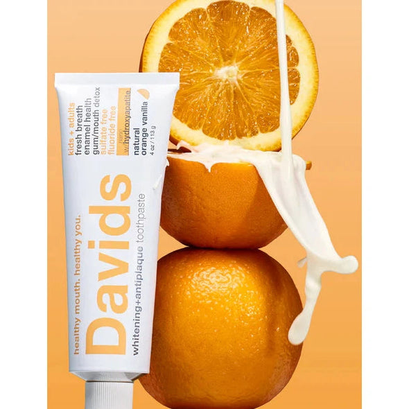 Davids Whitening + Antiplaque Kids + Adults Toothpaste 