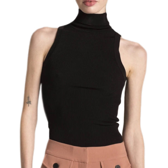 Deluc Ophelia Sleeveless Top - Black. 