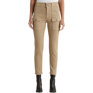 Edwin Rylee High Rise Cargo Pant - Beige. 