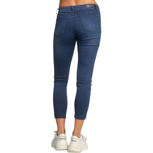 Elan Emile Jean Mid Rise Skinny - Dark Denim 