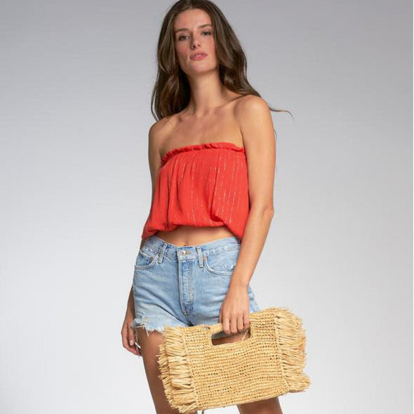 Elan Georgia Tube Top - Red 