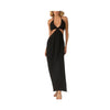 Elan Halter Cut Out Maxi Dress - Black 