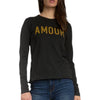 Elan Nina Amour Long Sleeve Shirt - Black