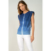 Elan Tate Sleeveless Sweater - Blue Tie-Dye 