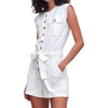 Grey State Apparel Isla Romper - White. 