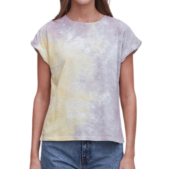 Grey State Apparel Tania Tee - Rainbow Tie Dye. 