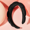 Kitsch Fabric Puffy Cloud Headband Black 