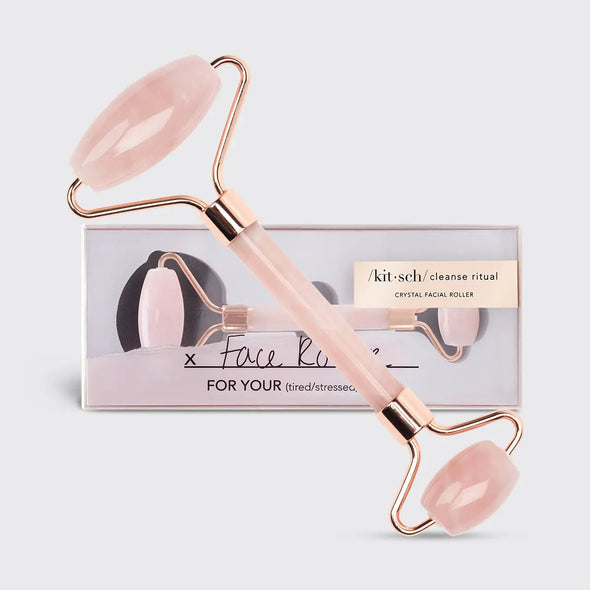 Kitsch Rose Quartz Crystal Facial Roller (save) 