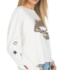 Lauren Moshi Lee Leopard Lip Pullover - Milk 