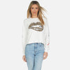 Lauren Moshi Lee Leopard Lip Pullover - Milk 