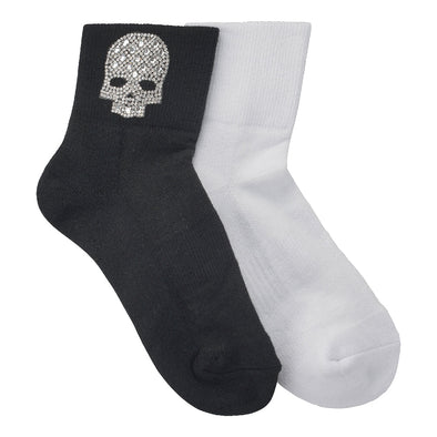 LimLim SHORT SKULL SOCKS White 