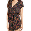 Lost + Wander Party Til Dawn Romper - Black Floral