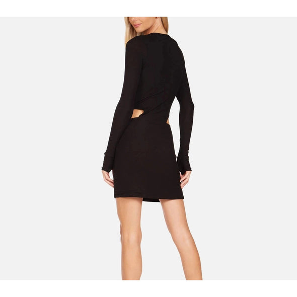 Michael Lauren Lucan Longsleeve Mini Dress - Black 