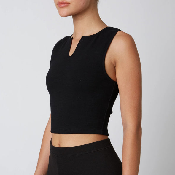 NIA Louise Tank Top - Black. 