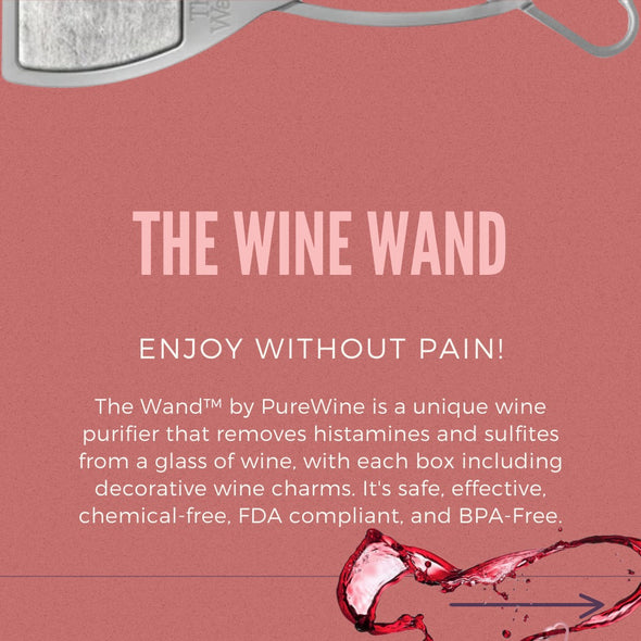 PureWine The Wand Wine Purifier (Pink) 8 Pack 