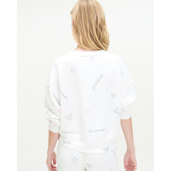 Splendid Virtue Embroidered Pullover - Ivory 