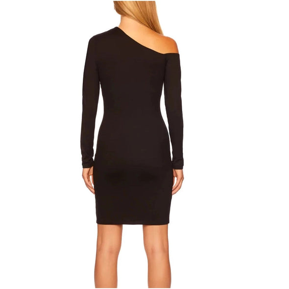 Susana Monaco Open Shoulder Dress - Black 