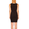 Susana Monaco Sleeveless Boat Neck Mini Dress - Black 