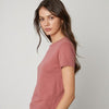 Velvet Sierra Crew Neck Top - Cranapple 