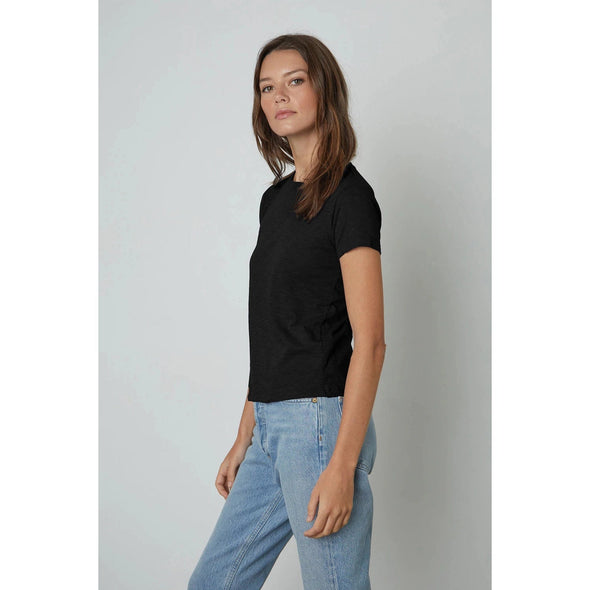 Velvet Sierra Crew Neck Tee - Black 