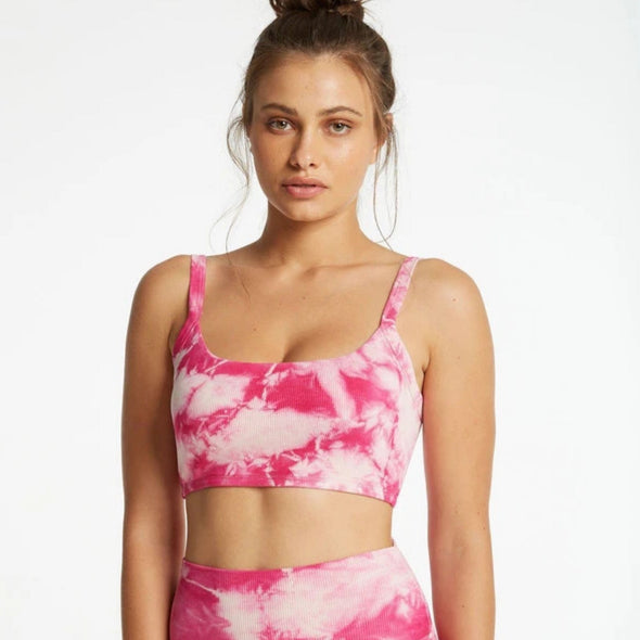 Year of Ours Bralette Tie Dye Top - Pink. 